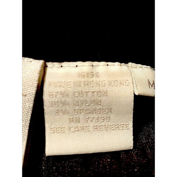 Y2K Velvet Corduroy Mini Dress M Ribbed Mock Neck Long Sleeves Wide Wale Neutral - Picture 7 of 7